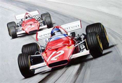 Ferrari F1 1970 Painting By Steve Jones