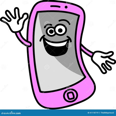 Happy Mobile Phone Stock Vector Illustration Of Phones 41118719