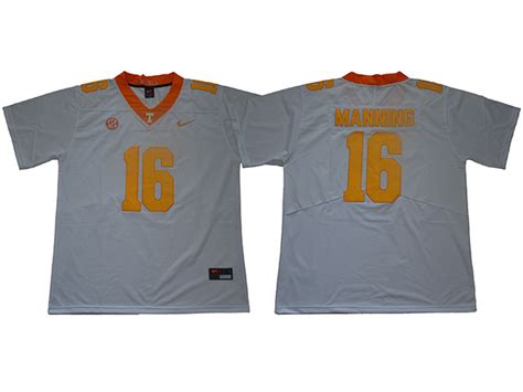 Tennessee Volunteers Peyton Manning White College Football Jersey