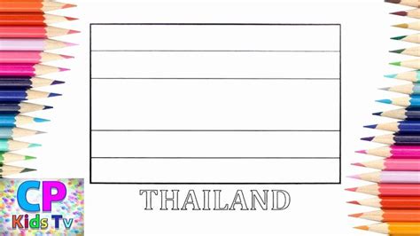 Thai Flag Coloring Page Boringpop Com