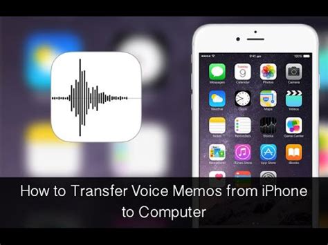 Once you've transferred the pictures to your mac or pc, you might want to access them for copying or editing. Ways to Transfer Voice Memos from iPhone to Computer ...