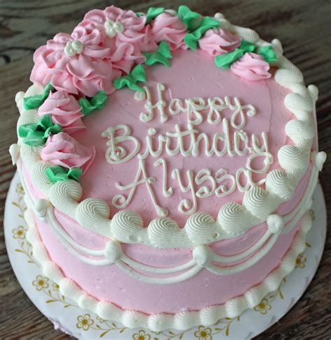 Victorian Rose Garden Happy Birthday Alyssa Cake Frosting Recipe Cake Cupcake Cakes