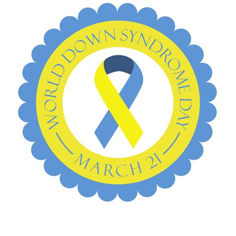 Down Syndrome Day Badge Openclipart