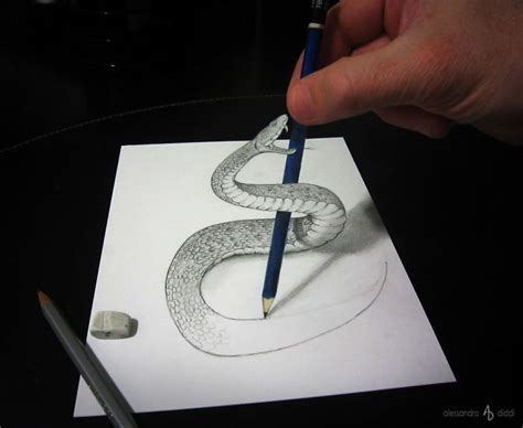 Italian Artist Brings His 3d Drawings To Life By Making Them Leap Off