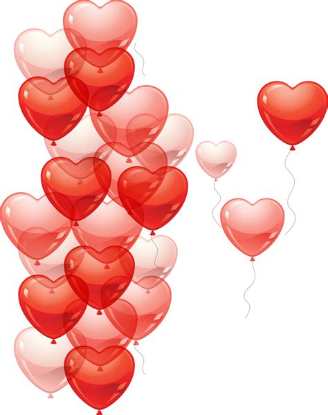 Heart Balloons Transparent Background Clip Art Library