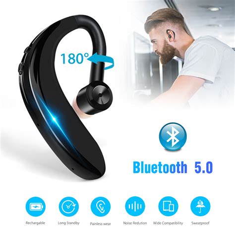 Eeekit Wireless Bluetooth Headset Handsfree Earpiece V50 20 Hours