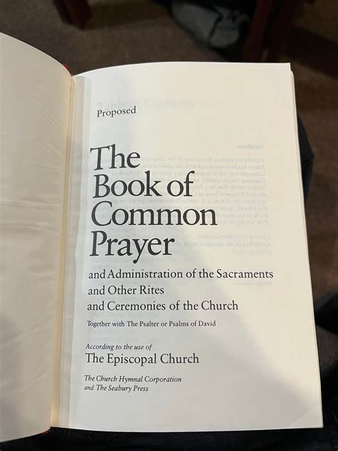 A 1979 Book Of Common Prayer Published In 1977 Ranglicanism