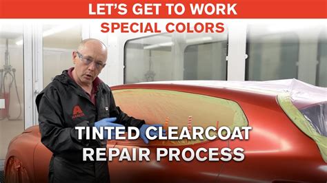 Special Colours Tinted Clear Coat Repair Process Youtube