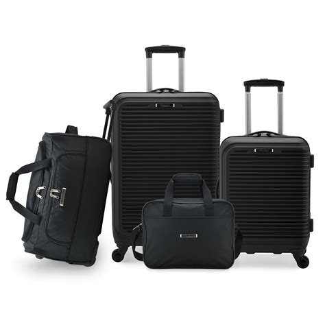 Elite Luggage - Elite Luggage Curious 4-Piece Luggage Set, Black ...
