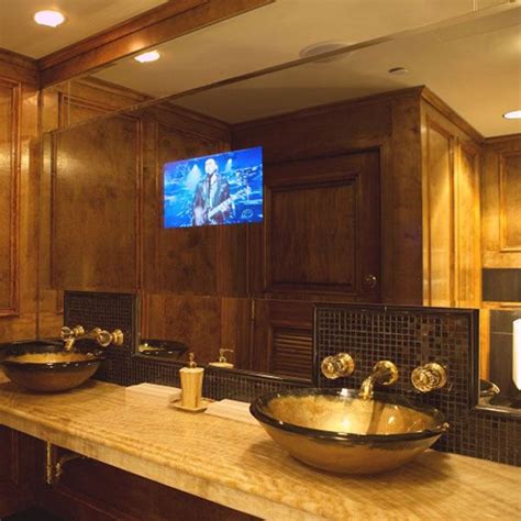 With a contemporary look and impressive led hdtv, it provides a plethora of entertainment, news, and. 25 best Mirrored #Bathroom TV's images on Pinterest ...