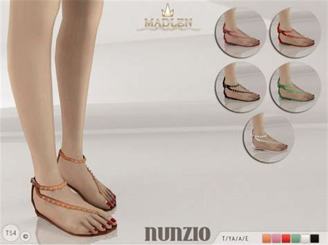 Madlen Nunzio Sandalsnew Studded Flat Sandals For Your Sim Madlen