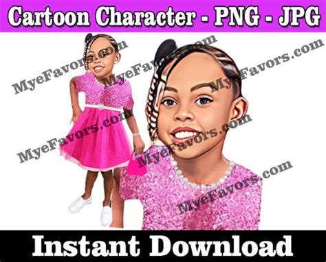 Instant Download African American Valley Girl Animated Etsy