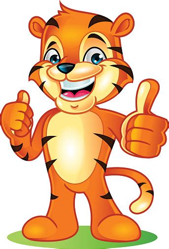 Ilustración De Tiger Mascot Cartoon Vector Ilustración Y Más Vectores
