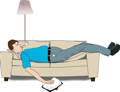 Man Sleeping On Couch Vector Clipart Image Free Stock Photo Public Domain Photo Cc0 Images