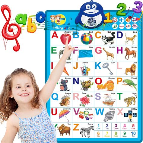 Electronic Interactive Alphabet Wall Chart Toddler Learning Activities