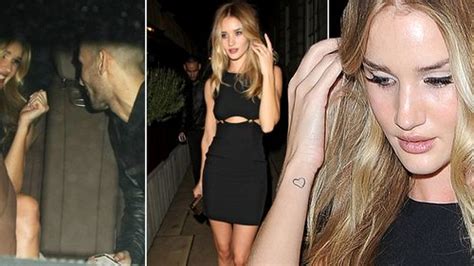 Rosie Huntington Whiteley Revealing Little Black Dress On Evening Out