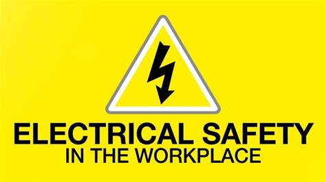 Electrical Safety At Work Managing Electrical Risks At Workplace
