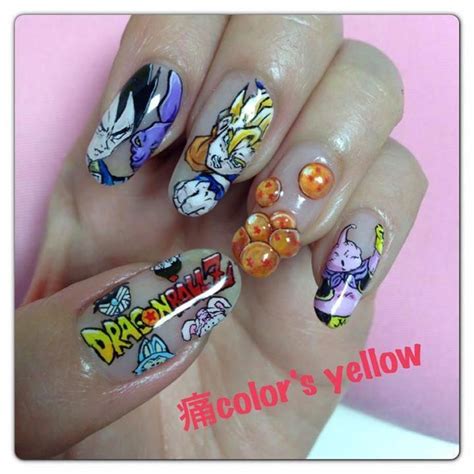 Maybe you would like to learn more about one of these? Dragon Ball Z nail art.. instagram- karleejaneemalik ask.fm.- … | Dragon nails, Anime nails ...