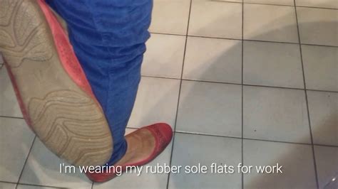Girl Testing Water Shoes Grip On Slippery Tiles Youtube