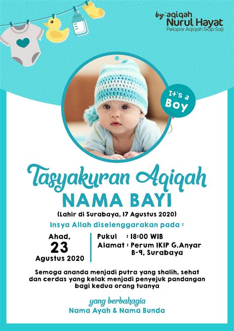 Template Undangan Aqiqah Psd – Materi Belajar Online