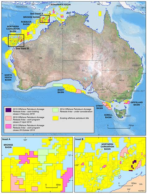 New Areas Released For Petroleum Exploration In 2015 Geoscience Australia