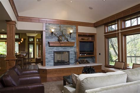 Frank Lloyd Wright Inspired Home Traditional Living Room Other