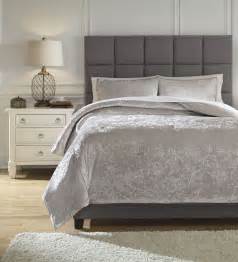 Rosemaria Light Gray Queen Comforter Set From Ashley Coleman Furniture