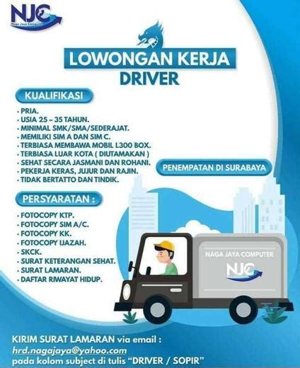 Pendidikan d3 kebidanan jujur, teliti bertanggung ja. Lowongan Kerja Driver / Supir Surabaya - Indah Pratiwi di Surabaya, 8 Sep 2020 - Loker | AtmaGo ...