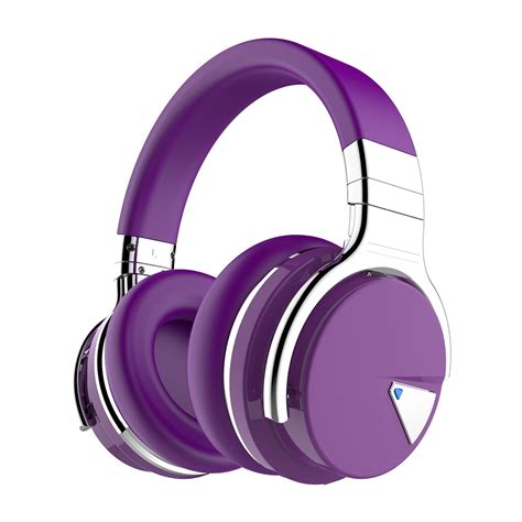 Cowin Bluetooth Noise Canceling Over Ear Headphones Purple E7anc
