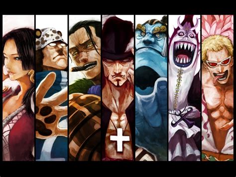One Piece Seven Warlords Collage Wallpaper One Piece Shichibukai Hd