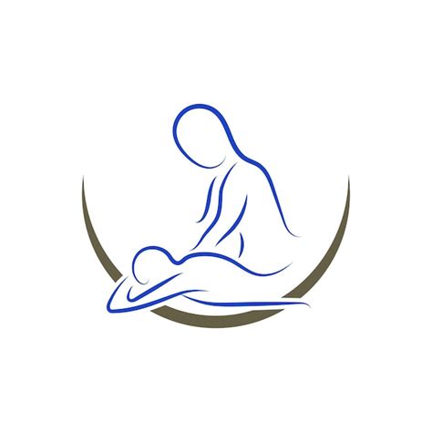 Premium Vector Soothing Body Massage Logo