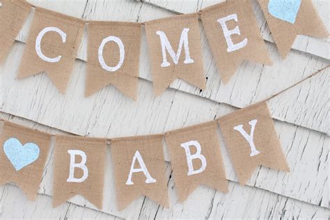 Welcome Home Baby Banner Burlap Baby Banner Welcome Baby Etsy Canada
