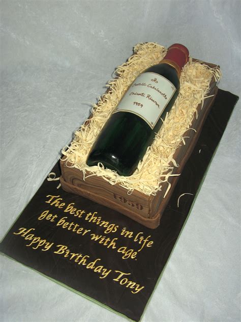 Wine Birthday Cake — Beer Wine Cigars Birthday Cake Wine Wine