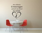 "Erinnerungen zu zweit", Spruch, Liebe - www.die-folie.de