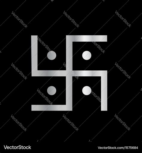 Symbol Of Hinduism Swastika Royalty Free Vector Image