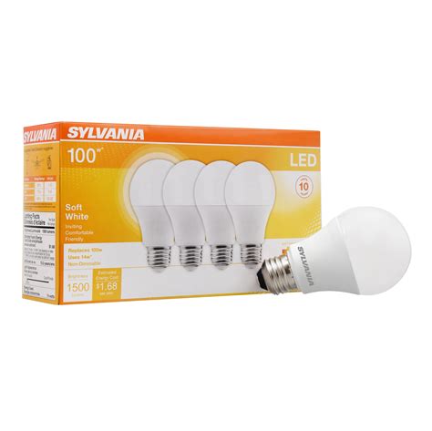 Sylvania 100w Equivalent Led A19 14w Frosted Soft White Light Bulb