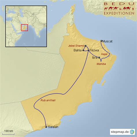 Stepmap Oman Landkarte Für Oman