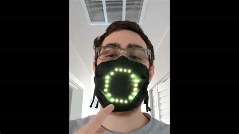 This Voice Activated Led Face Mask Simulates Facial Expressions Cbcca