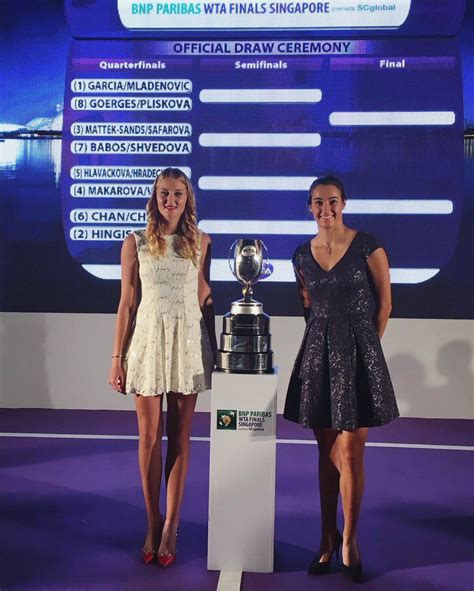 Via Kristina Mladenovic ‏ Kiki · Draw Opening Ceremony Wta Finals
