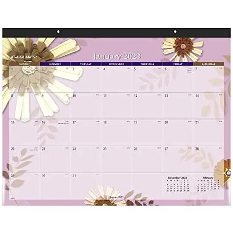 At A Glance 2023 Desk Calendar Desk Pad 21 34 X 17 Standard