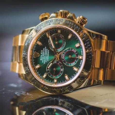 Undeniably Rolex The Gold And Green Dial Cosmograph Daytona
