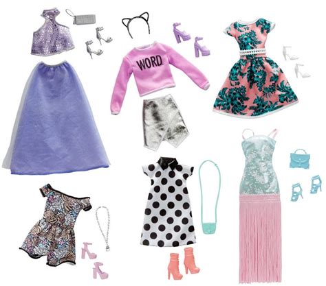 Barbie Pink Passport Fashion Doll Outfits 10 Pack Играландия