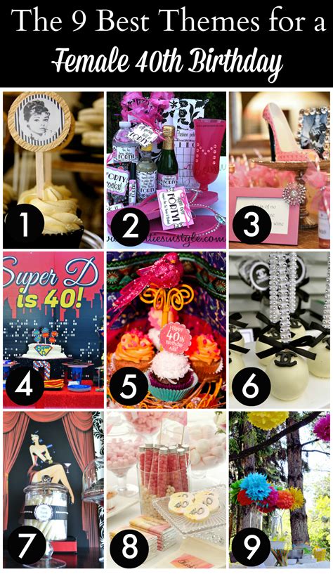 Elegant And Stylish 40th Birthday Decorations For Woman For A Glamorous