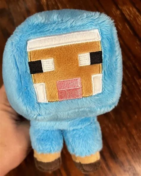Minecraft Minecon Earth Mojang Jinx Blue Baby Sheep Plush Stuffed