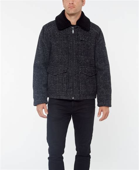 Vince Camuto Mens Wool Bomber Jacket Shopstyle
