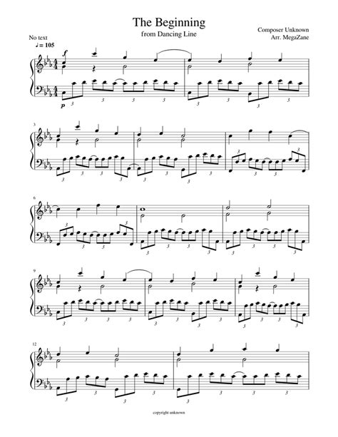 The Beginning Sheet Music For Piano Solo