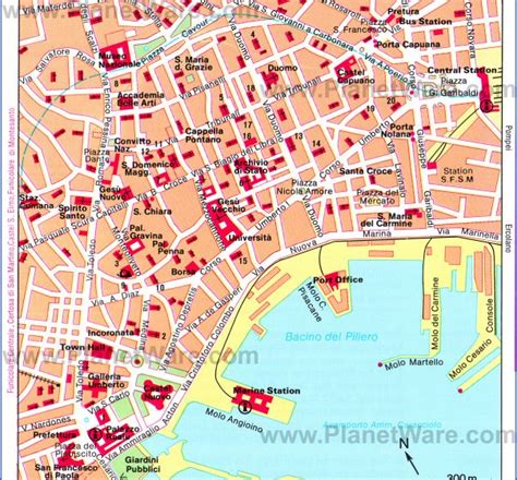 Naples Guide For Tourist Map Travel Holiday Vacations