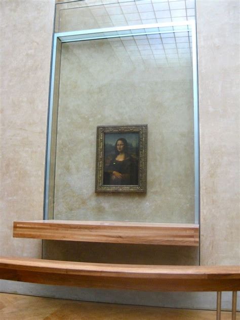 Original Mona Lisa Inside The Louvre Museum In Paris