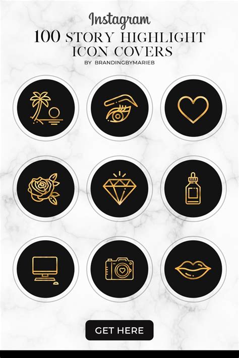 Minimal Instagram Highlight Icons Instagram Highlight Icons Black And