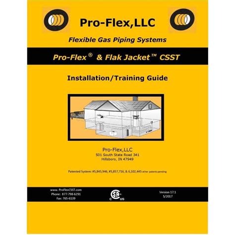 Pro Flex Pro Flex Csst Installationtraining Guide Plumbing Book